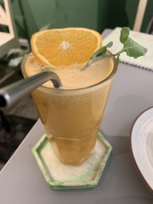orange mimosa  at Thank Gourd in Mumbai