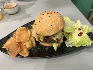 Korean burger  at Thank Gourd in Mumbai