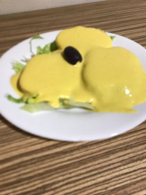 Papa a la huancaina at Loving Hut Lince in Lima