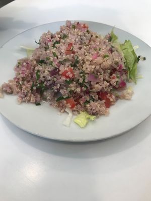 Tabule de quinua at Loving Hut Lince in Lima