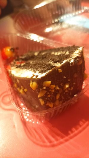 Torta de chocolate at Loving Hut Lince in Lima