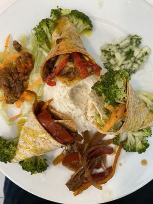 vegan shawarma🫶  at Loving Hut Lince in Lima