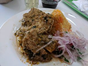 bisteck especial at Loving Hut Lince in Lima