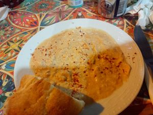 Homemade hummus at Cafe Şafak in Nevsehir