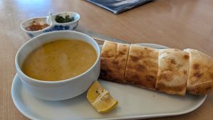 Lentil soup at Cafe Şafak in Nevsehir