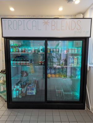 Fridge at Tropical Blends in Belleville