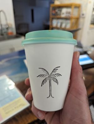 Great logo at Tropical Blends in Belleville