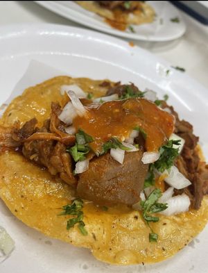 Taco dorado de birria de yaka   at Tacongo in Tijuana