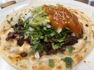Quesadilla de chorizo  #Veganuary at Tacongo in Tijuana