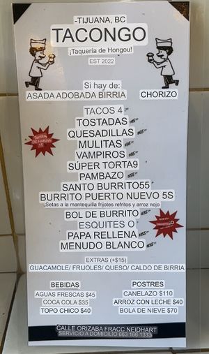 Using the Google translator   at Tacongo in Tijuana