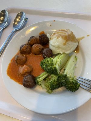 Plant balls meal  at IKEA Restaurant in Brooklyn