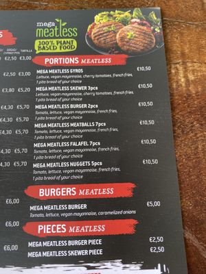 Menu  at Pita Fan in Rhodes