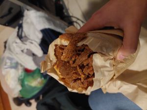 Not the greatest but ok, the gyros is a bit dry, the rest is nice at Pita Fan in Rhodes