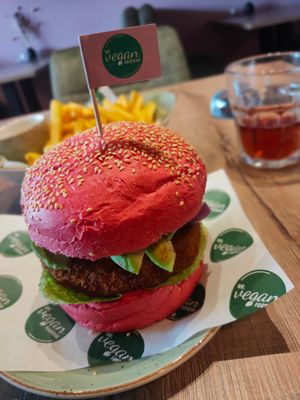 Japanese burger at Mr. Vegan Foodbar in Apeldoorn