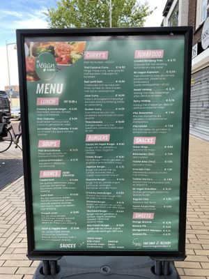 the Menu  at Mr. Vegan Foodbar in Apeldoorn