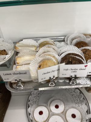 Chocolate chip cookies are vegan  at Old Europe Coffee & Desserts in Greenville