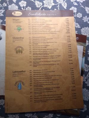 Vegan options at Pfannekuchen in Hameln