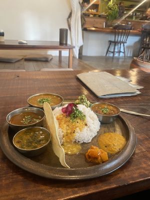 Vegan mix plate  at TANE in Beppu