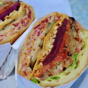 El Vegano arepa at Pantano in Willagee