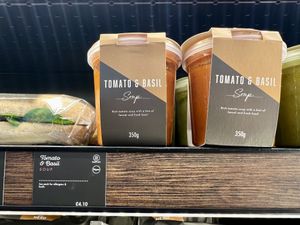 Tomato and basil soup  #Veganuary at EDI - Caffé Nero in Edinburgh