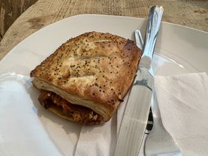 Plant based sausage roll  #Veganuary at EDI - Caffé Nero in Edinburgh
