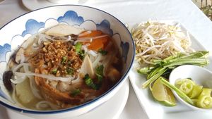 Vegan Phó is more than just a bowl of soup 😍 at Ken Vegetarian and Coffee in Hoi An