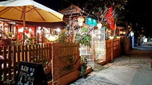 A beautiful establishment with awesome plant-based options at Ken Vegetarian and Coffee in Hoi An