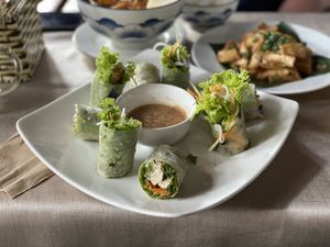 Fresh spring rolls - Ken Vegetarian and Coffee, Hoi An  at Ken Vegetarian and Coffee in Hoi An