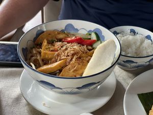 Cao Lau - Ken Vegetarian and Coffee, Hoi An  at Ken Vegetarian and Coffee in Hoi An