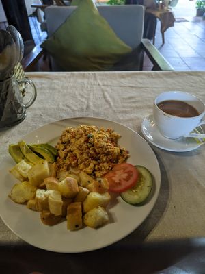 Tofu scramble at Ken Vegetarian and Coffee in Hoi An