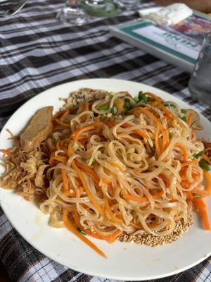 Pad Thai - this is ridiculously good for $2.40!  at Ken Vegetarian and Coffee in Hoi An
