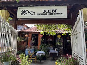 Outside  at Ken Vegetarian and Coffee in Hoi An