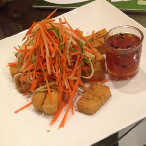 Tofu with Thai sauce at The Origin in Kuala Lumpur
