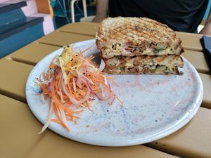 Yummy Reuben sandwich at Tiger Eats Carrot in Brighton