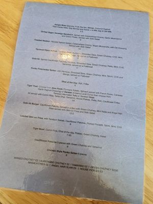 Current menu Feb 23 at Tiger Eats Carrot in Brighton