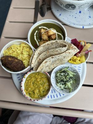 Thali  at Tiger Eats Carrot in Brighton