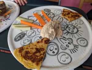 Savoury pancakes at Tiger Eats Carrot in Brighton