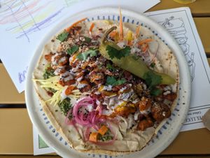 Tandoori tofu at Tiger Eats Carrot in Brighton