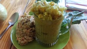 un-tuna salad and Indian lentil stew at Healthy Gourmet To-Go in Saugerties