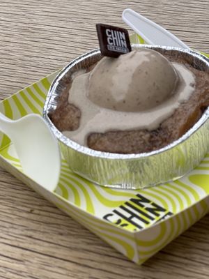 Banana Miso on Griddled Cookie Dough  at Chin Chin Labs in North West London