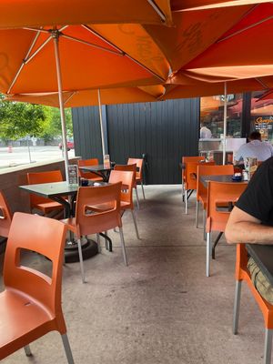 Great Patio seating  at Snooze - Heights in Houston