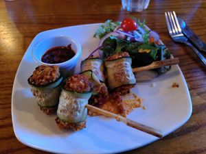 Courgette skewers (June 2022) at The Gravesberie Inn in Wirral