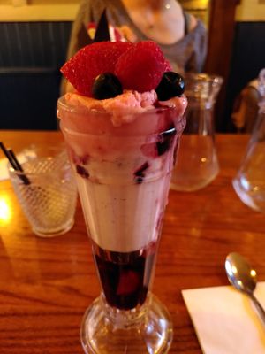 Berry sundae - vegan version (June 2022) at The Gravesberie Inn in Wirral