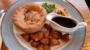 Vegan roast dinner at The Gravesberie Inn in Wirral