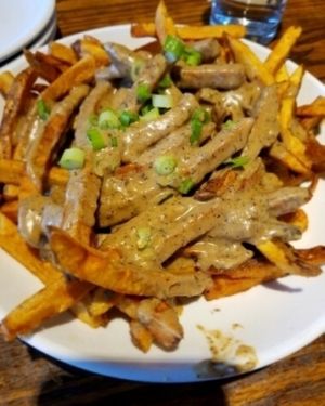 Vegan poutine at Franktuary in Pittsburgh