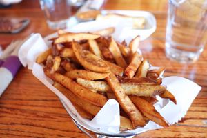 Excellent fries at Franktuary in Pittsburgh