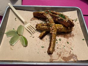 Elote ribs    at L/A Mex Vegan Taqueria in Chicago