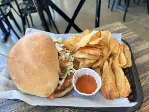 Chicken Torta (8 out of 10)  at L/A Mex Vegan Taqueria in Chicago