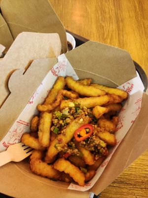 Salt and pepper chips at Salt & Pepper in Manchester