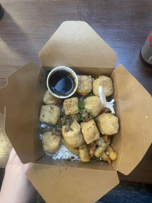 Salt and Pepper tofu box  at Salt & Pepper in Manchester